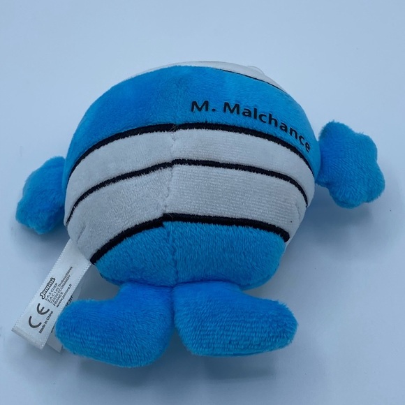 Jemini France 5" M. Malchance 2008 Plush Stuffed Toy Figure Blue Mr. Men - Picture 2 of 6